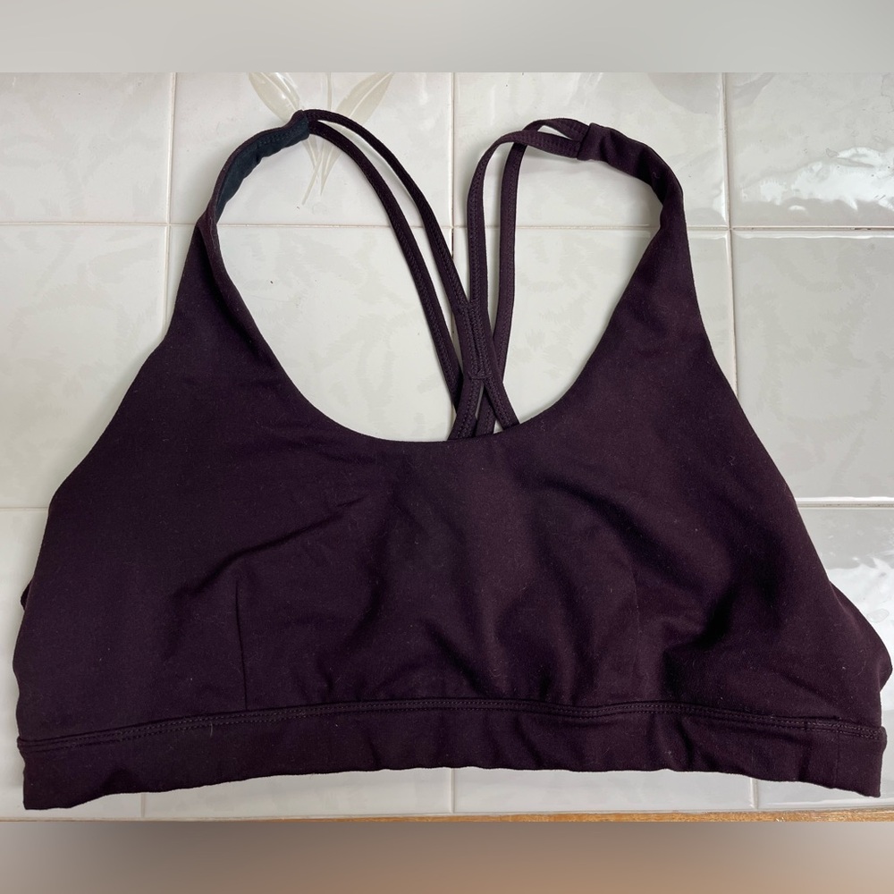 Zella sports bra, women’s XL, woven cross back detail, yoga/Pilates/barre top